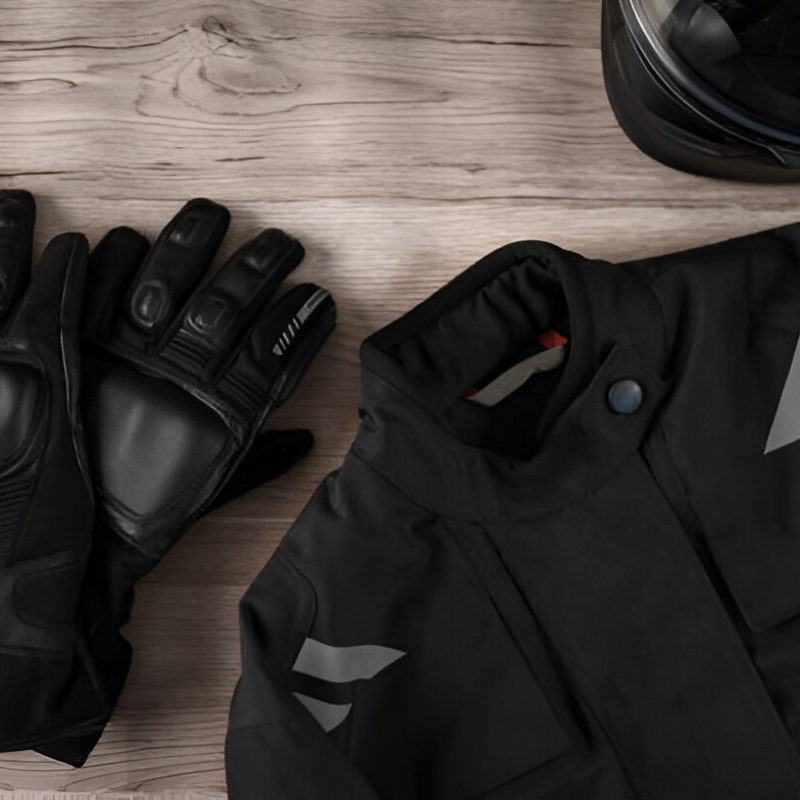 équipement motard - gants, casque, blouson